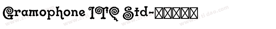 Gramophone ITC Std字体转换